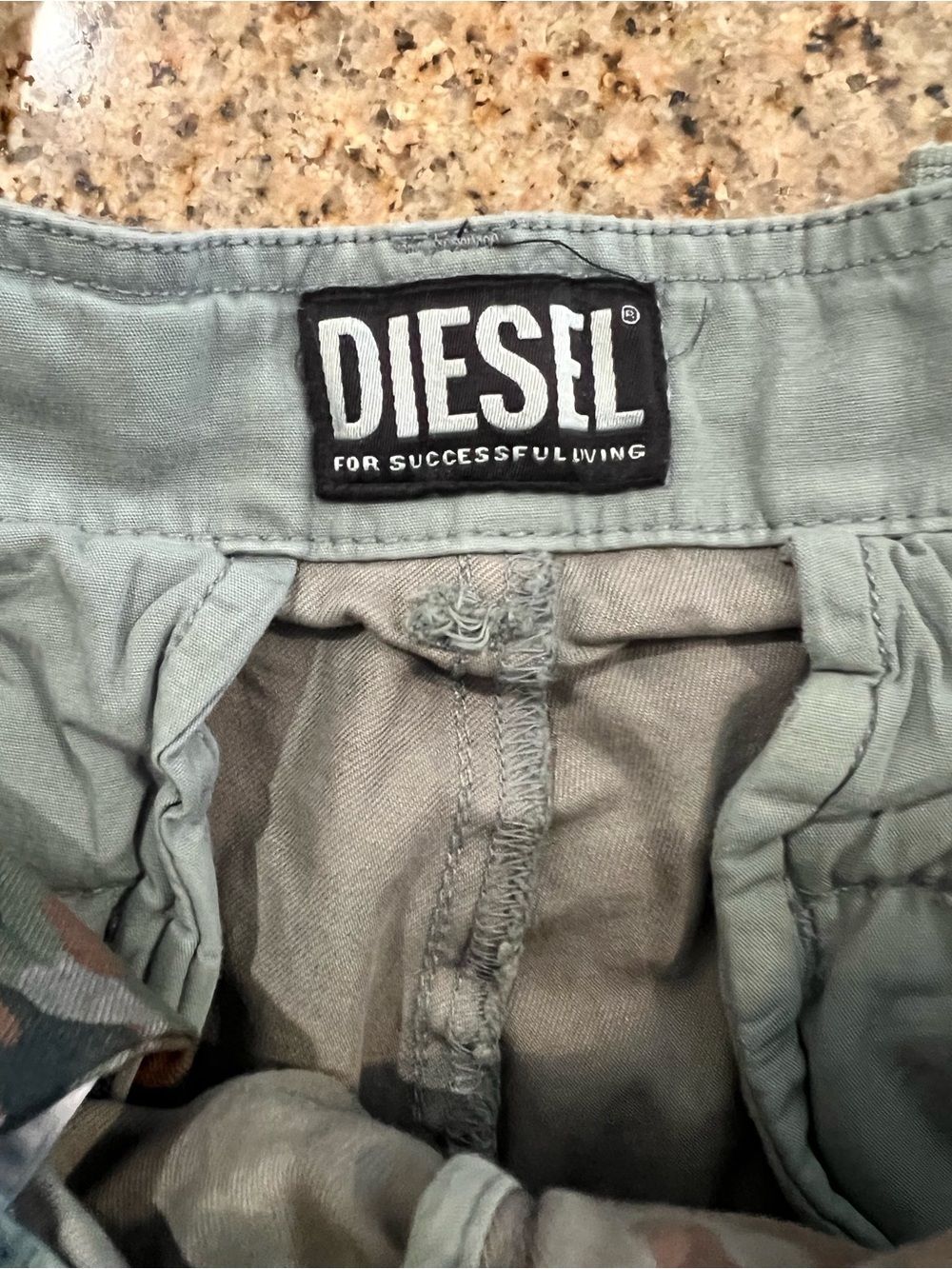 Diesel P-Atlan-Pat Camo Cargo Pants NWT Size 31 Utility Military $375 - Picture 7 of 15